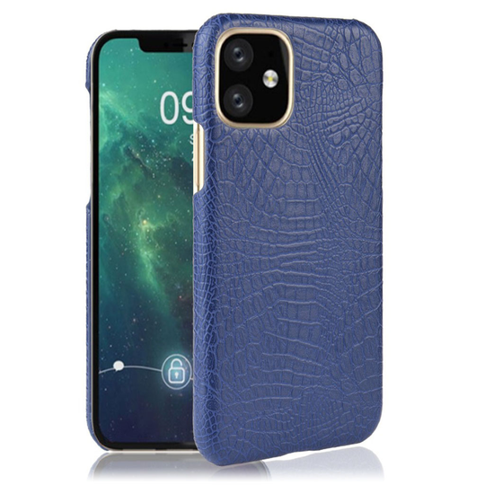 Croco iPhone 11 kuoret - Tummansininen