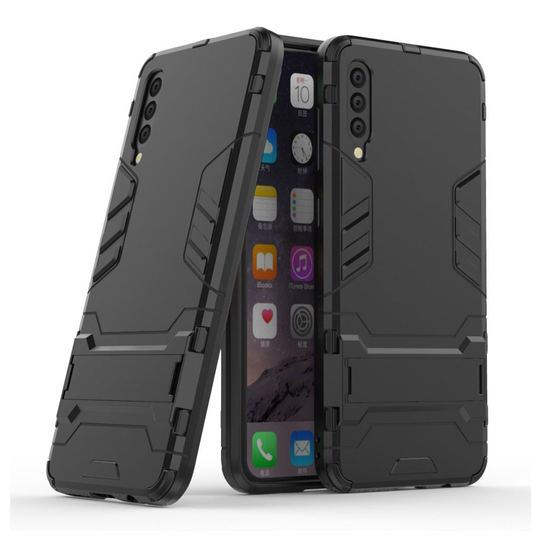 Samsung Galaxy A50 tyylikäs suoja hybrid suojakotelo - Musta