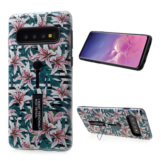 Samsung Galaxy S10 kohokuvioitu hybridi suojakotelo - Style C