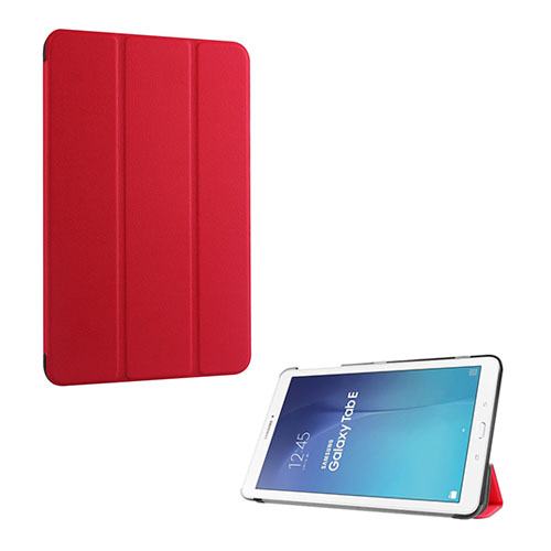 Gaarder Lines Samsung Galaxy Tab E 9.6 Nahkakotelo Standillä - Punainen