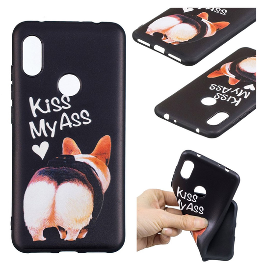 Xiaomi Redmi Note 6 Pro kuviollinen suojakotelo - Kiss My Ass