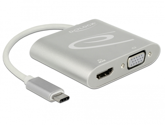 This Splitter By Delock Is Suitable For The Connection Of A VGA Monitor And An HDMI Monitor To A Com