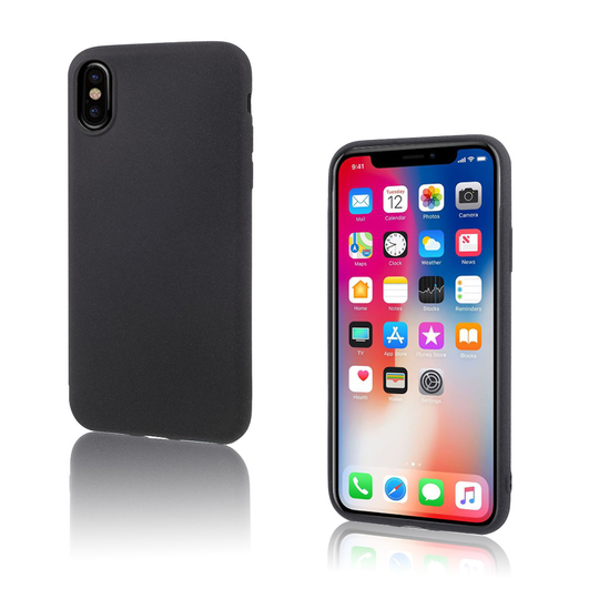 iPhone X mattapintainen suojakuori - Musta