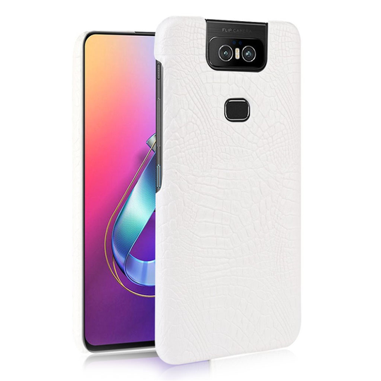 Croco ASUS ZenFone 6 ZS630KL kuoret - Valkoinen