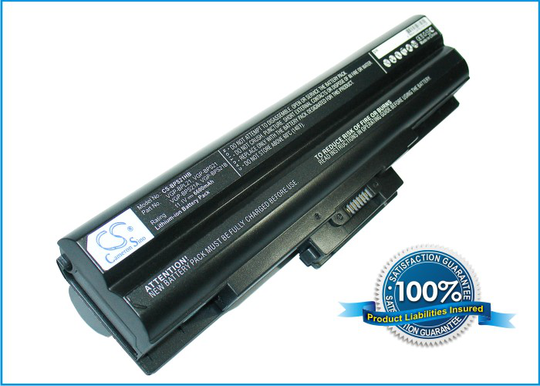 Sony VAIO VGP-BPL21 ja VGP-BPS21 akku 6600 mAh - Musta