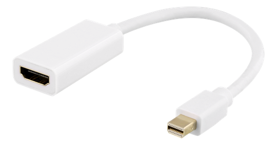 Mini DisplayPort Male To HDMI Female Adapter, DisplayPort Dual-mode (DP ++), Gold-plated, 3840x2160