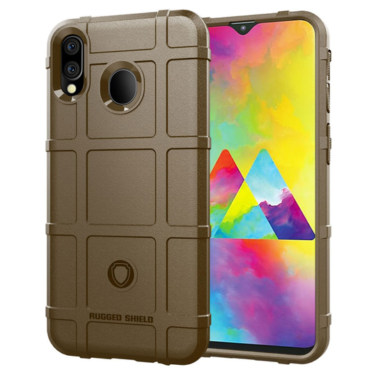 Rugged Shield Samsung Galaxy M20 kuoret - Ruskea