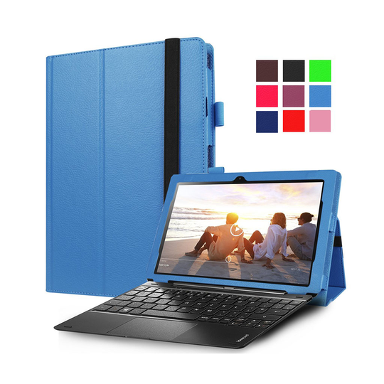 Amdrup Lenovo Miix 310 Litsi Nahkakotelo - Vaaleansininen