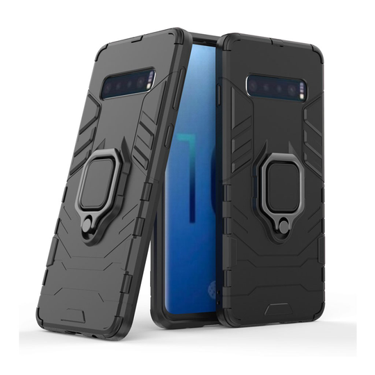Samsung Galaxy S10 takatuki hybrid suojakotelo - Musta