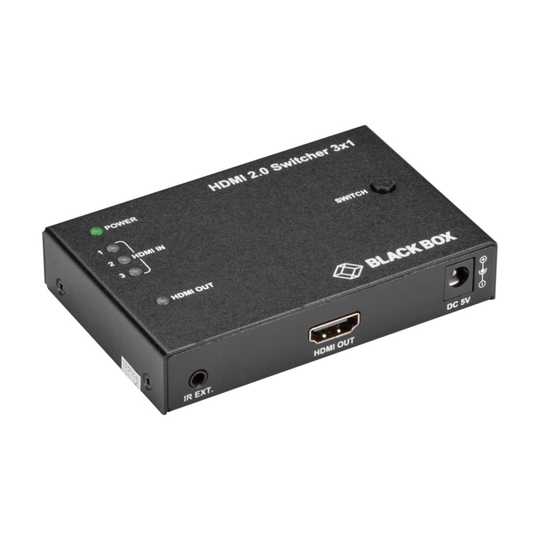 BLACK BOX HDMI 2.0 4K VIDEO SWITCH - 3X1