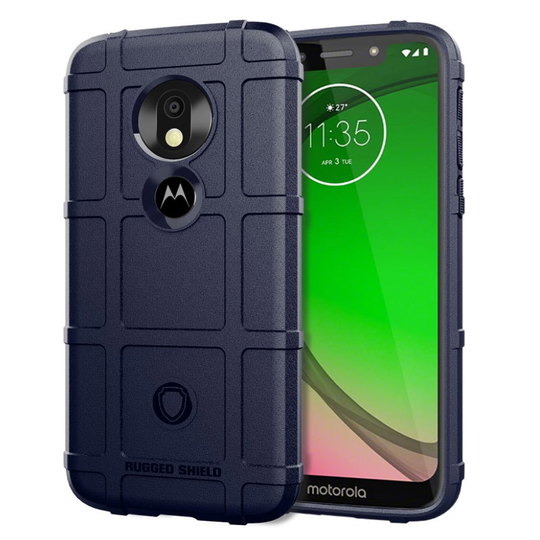 Motorola Moto G7 Play anti-shock grid case - Blue