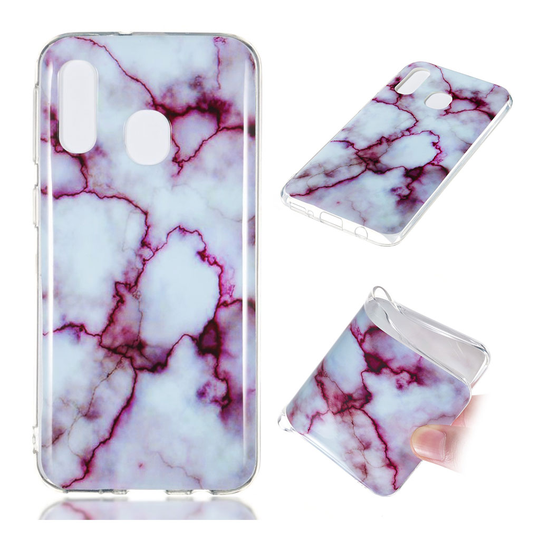 Samsung Galaxy A40 simple marble pattern case - Style I
