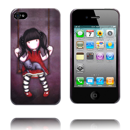 New Sketch (Tyttö Keinussa) iPhone 4S Suojakuori