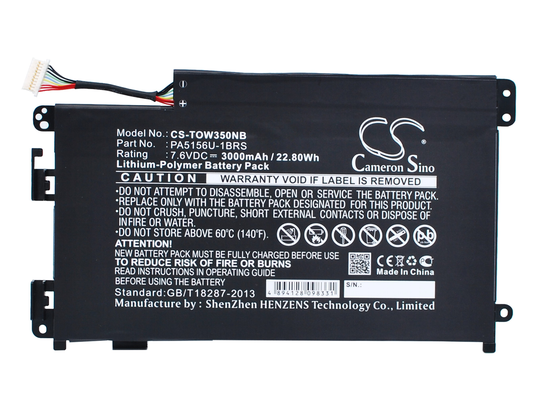 Toshiba Click W35 Click W35 13.3 Click W35Dt akku 3000 mAh"