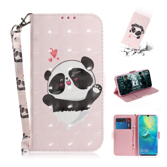 Sony Xperia 10 kuviollinen nahkainen suojakotelo - Suloinen Panda