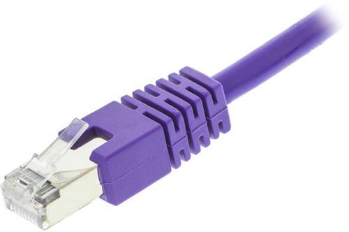 F/UTP Cat6 Laitekaapeli, 5m, 250MHz, Delta-sertifioitu, LSZH, Lila