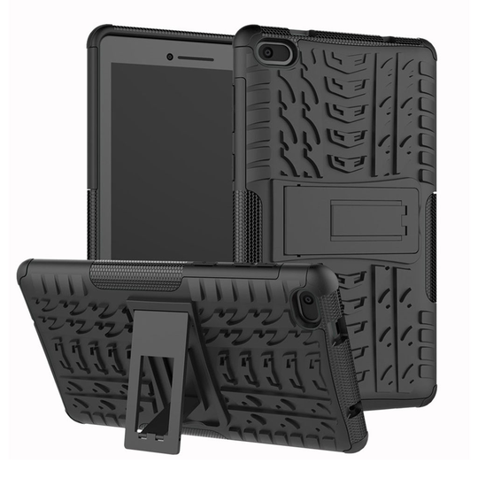 Lenovo Tab E7 cool tyre hybrid case - Black