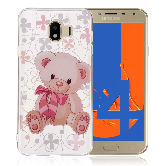 Samsung Galaxy J4 (2018) kuvioinen printti ohut suojakotelo - Suloinen Nalle