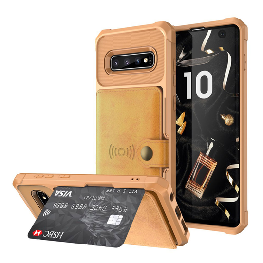 Samsung Galaxy S10 wallet case - Yellow