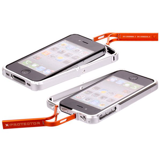 FiiO X-Fighter (Hopea - Oranssi) Alumiininen Bumper - iPhone 4/4S