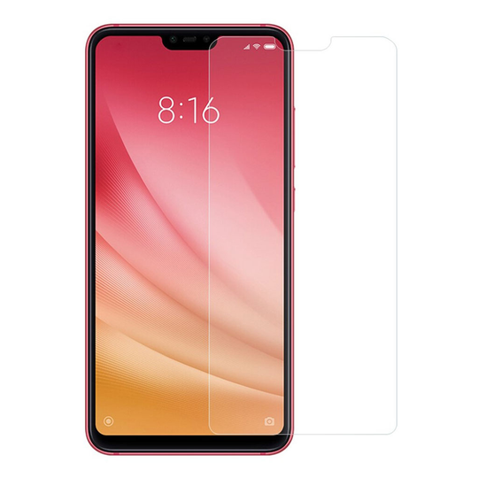 Xiaomi Mi 8 Lite arc edge tempePunainen glass näytönsuoja