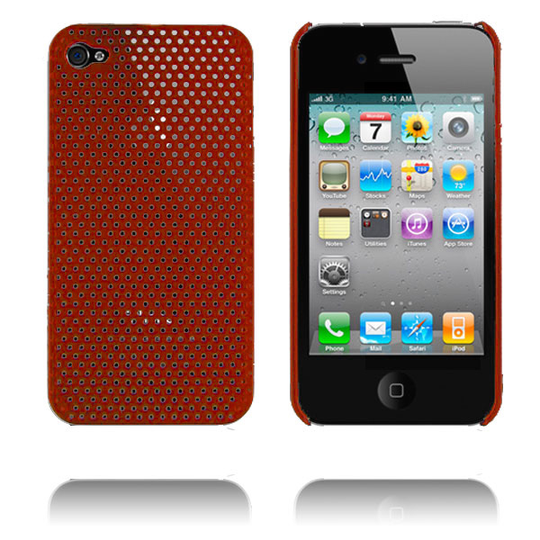 Atomic i4 (Viininpunainen) iPhone 4 Suojakuori