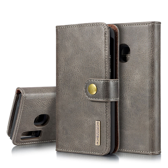 DG.MING Samsung Galaxy A40 2-in-1 Wallet kotelot - Harmaa