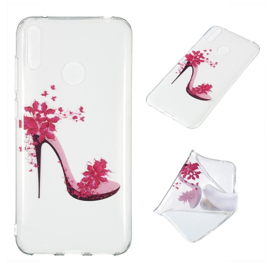 Huawei Y7 2019 kuosi suojakotelo - Kukkainen Korkkari