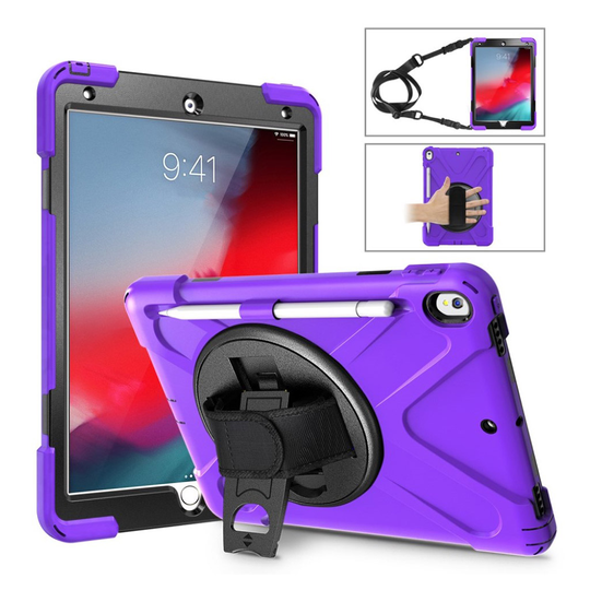 iPad Air (2019) 360 X-shape combo case - Purple