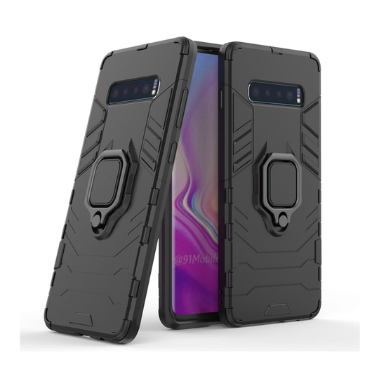 Samsung Galaxy S10 Plus takatuki hybrid suojakotelo - Musta