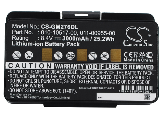 Garmin 010-00543-00 100054300 3580100054300 Navigaattorin Akku