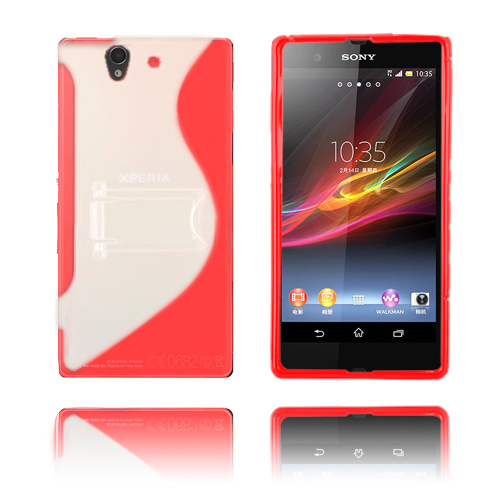 S-Line Stand (Punainen) Sony Xperia Z Kotelo