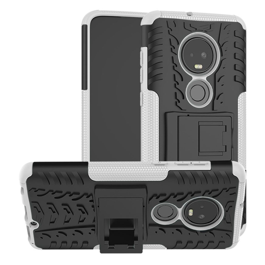 Offroad Motorola Moto G7 Plus kuoret - Valkoinen