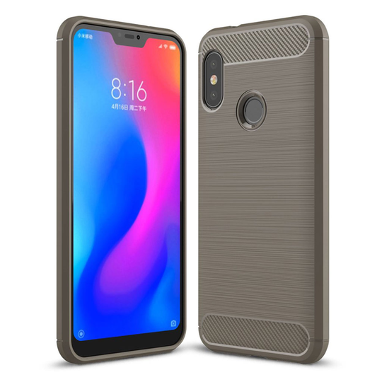 Carbon Flex Xiaomi Mi A2 Lite kuoret - Harmaa