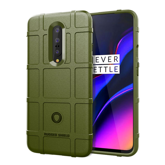 OnePlus 7 Pro square grid case - Green