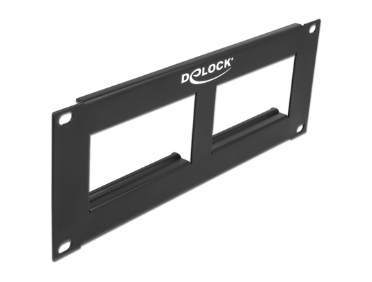 Easy 45 10″ Patch Panel Cut-out 2 X 90.5 X 45.2 Mm, 2U, Black
