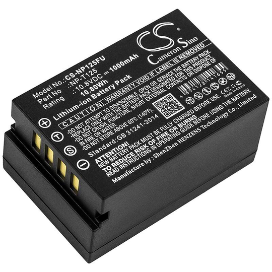 Fujifilm GFX 50S akku 1000mAh