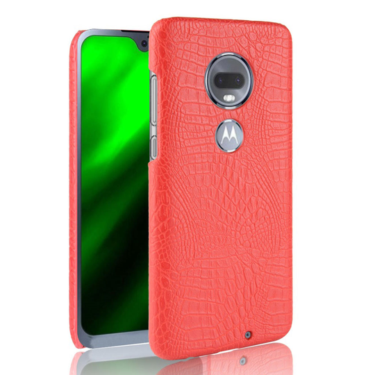 Croco Motorola Moto G7 Plus kuoret - Punainen