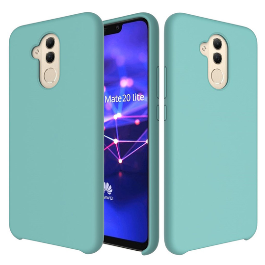 Huawei Mate 20 Lite silikoni Suojakotelo - Sinivihreä