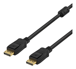 DisplayPort-näyttökaapeli, Ultra HD Taajuudella 60 Hz, 21,6 Gb/s, 3 M, Musta, 20-pinninen Uros - U