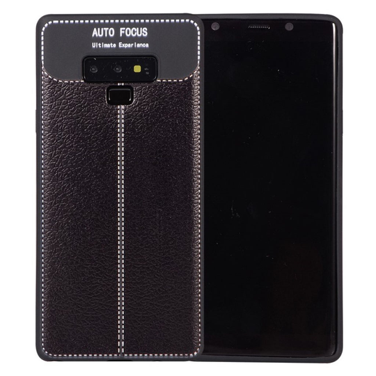 Samsung Galaxy Note9 liitsihedelmä jyvä pintainen pehmeä silikooni muovinen takasuoja kuori - Musta