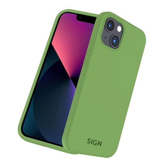 Liquid Silicone Case For IPhone 14 - Jade Green