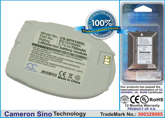 Samsung SPH-A110 SPH-A120 akku 750 mAh
