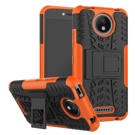 Motorola Moto C Plus tyylikäs suojakuori - Oranssi
