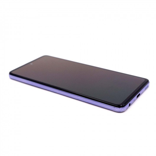 Samsung Galaxy A52 Näyttö rungolla 4G (A525F) / 5G (A526B) - Violetti (Alkuperäinen)