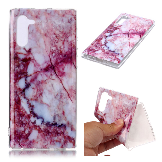 Marble Samsung Galaxy Note 10 kuoret - Fuksian ruusumarmori