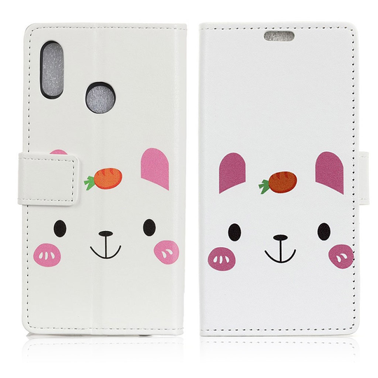 Asus ZenFone Max Pro (M2) printtikuvio nahkainen suojakotelo - Suloinen eläin