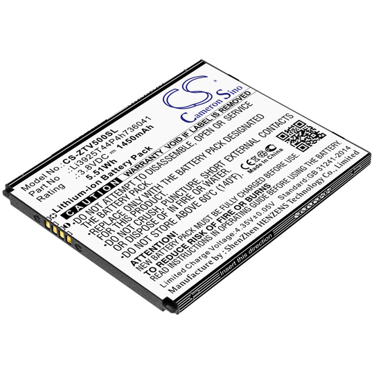ZTE Blade Vantage Blade Vantage 5 VZW-Z839PP akku 1450mAh
