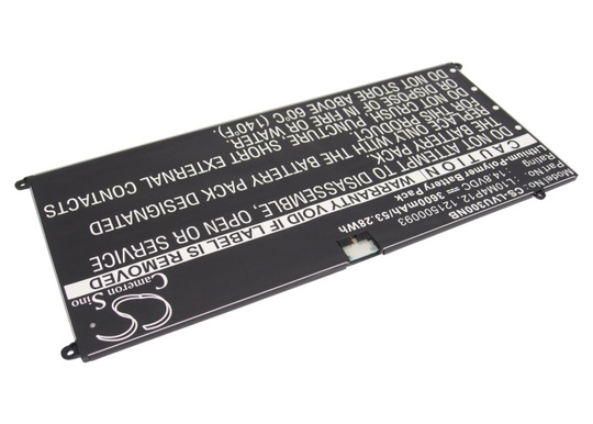 Lenovo IdeaPad Yoga 13 U300 akku 3600 mAh - Musta