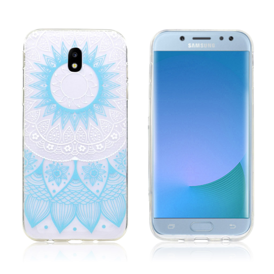 Samsung Galaxy J5 (2017) kuvioitu suojakuori - Sininen kukka